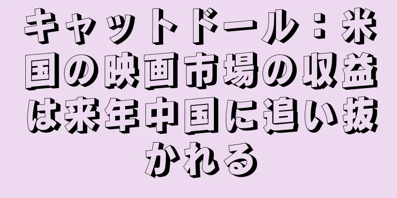 キャットドール：米国の映画市場の収益は来年中国に追い抜かれる