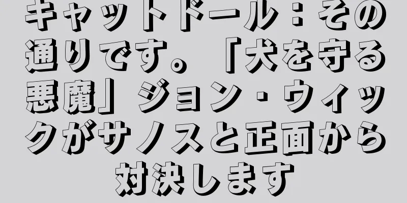 キャットドール：その通りです。「犬を守る悪魔」ジョン・ウィックがサノスと正面から対決します