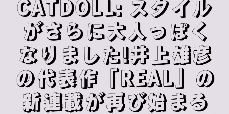 CATDOLL: スタイルがさらに大人っぽくなりました!井上雄彦の代表作「REAL」の新連載が再び始まる