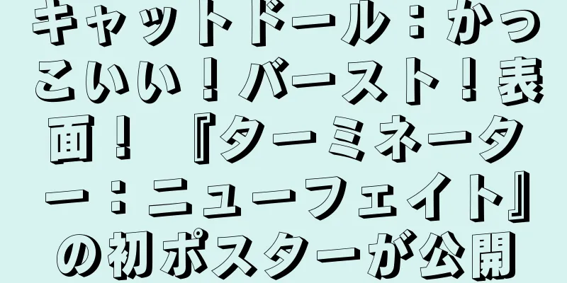 キャットドール：かっこいい！バースト！表面！ 『ターミネーター：ニューフェイト』の初ポスターが公開