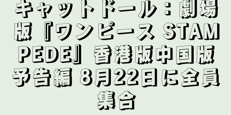 キャットドール：劇場版『ワンピース STAMPEDE』香港版中国版予告編 8月22日に全員集合