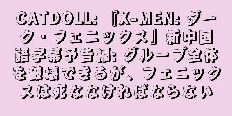 CATDOLL: 『X-MEN: ダーク・フェニックス』新中国語字幕予告編: グループ全体を破壊できるが、フェニックスは死ななければならない
