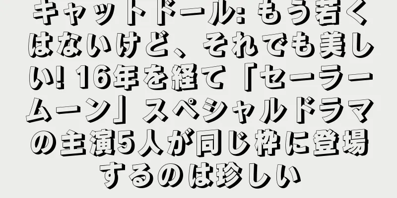 キャットドール: もう若くはないけど、それでも美しい! 16年を経て「セーラームーン」スペシャルドラマの主演5人が同じ枠に登場するのは珍しい