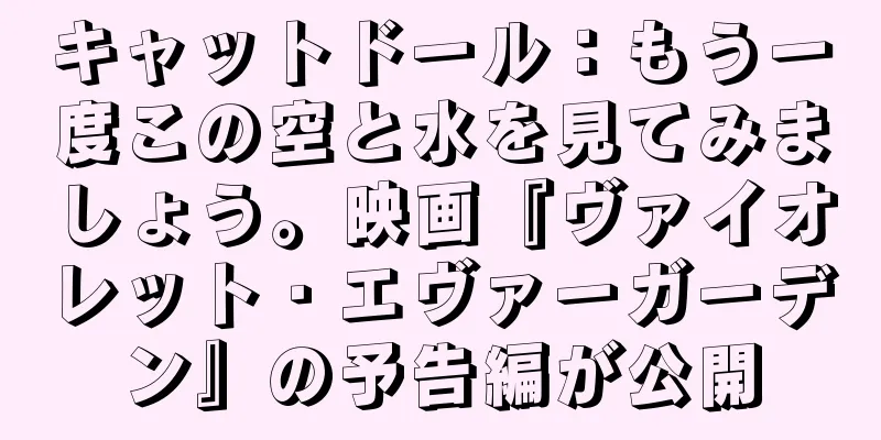 キャットドール：もう一度この空と水を見てみましょう。映画『ヴァイオレット・エヴァーガーデン』の予告編が公開