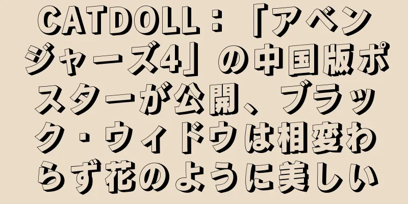 CATDOLL：「アベンジャーズ4」の中国版ポスターが公開、ブラック・ウィドウは相変わらず花のように美しい