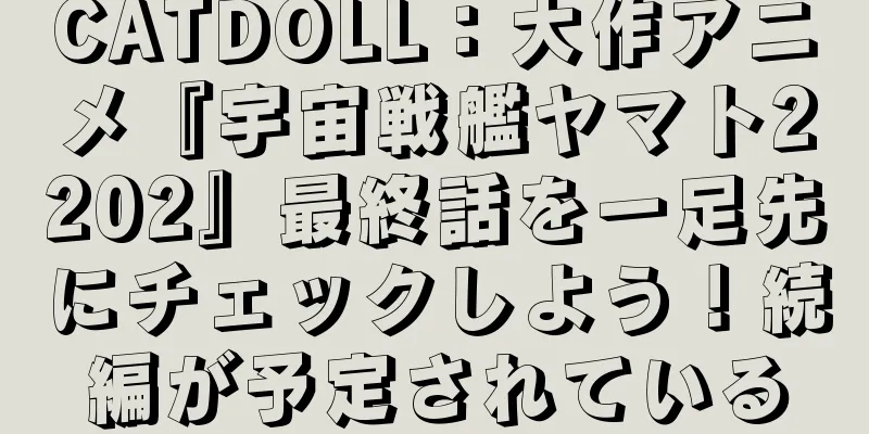 CATDOLL：大作アニメ『宇宙戦艦ヤマト2202』最終話を一足先にチェックしよう！続編が予定されている