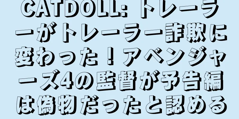 CATDOLL: トレーラーがトレーラー詐欺に変わった！アベンジャーズ4の監督が予告編は偽物だったと認める
