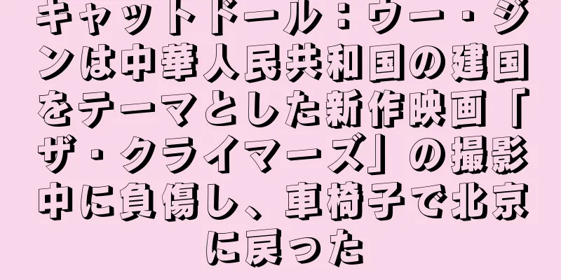 キャットドール：ウー・ジンは中華人民共和国の建国をテーマとした新作映画「ザ・クライマーズ」の撮影中に負傷し、車椅子で北京に戻った