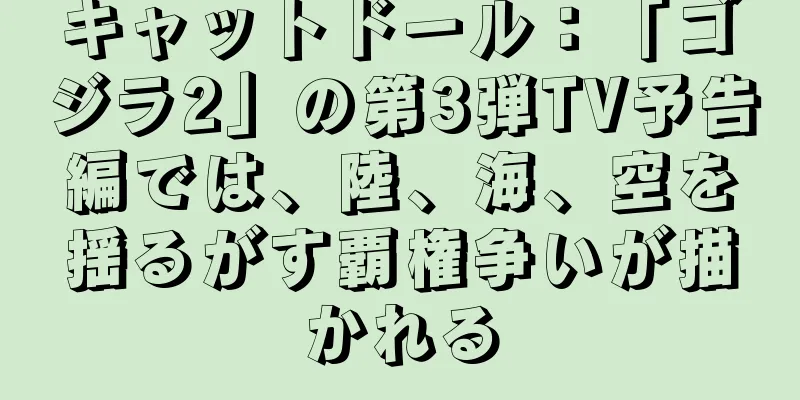 キャットドール：「ゴジラ2」の第3弾TV予告編では、陸、海、空を揺るがす覇権争いが描かれる