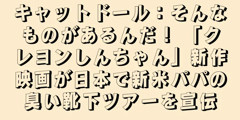 キャットドール：そんなものがあるんだ！ 「クレヨンしんちゃん」新作映画が日本で新米パパの臭い靴下ツアーを宣伝