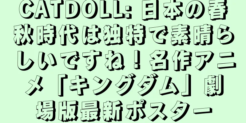 CATDOLL: 日本の春秋時代は独特で素晴らしいですね！名作アニメ「キングダム」劇場版最新ポスター