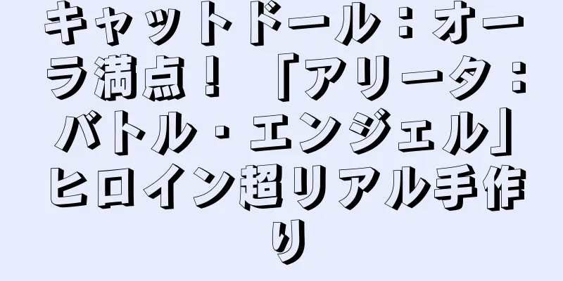 キャットドール：オーラ満点！ 「アリータ：バトル・エンジェル」ヒロイン超リアル手作り