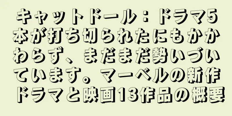 キャットドール：ドラマ5本が打ち切られたにもかかわらず、まだまだ勢いづいています。マーベルの新作ドラマと映画13作品の概要