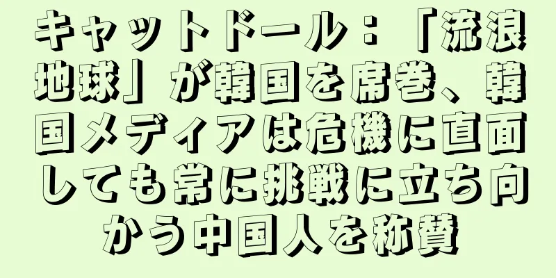 キャットドール：「流浪地球」が韓国を席巻、韓国メディアは危機に直面しても常に挑戦に立ち向かう中国人を称賛