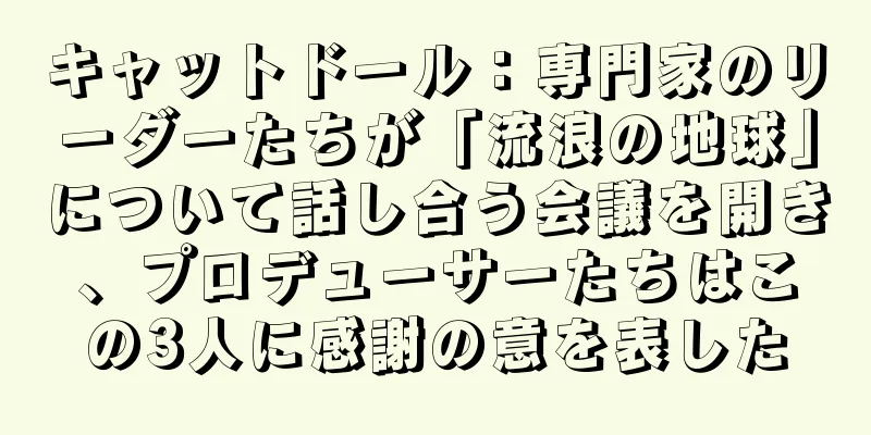 キャットドール：専門家のリーダーたちが「流浪の地球」について話し合う会議を開き、プロデューサーたちはこの3人に感謝の意を表した