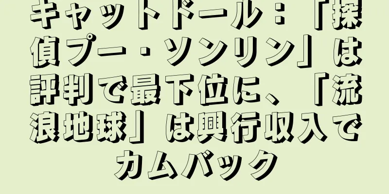 キャットドール：「探偵プー・ソンリン」は評判で最下位に、「流浪地球」は興行収入でカムバック