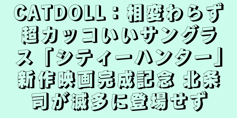 CATDOLL：相変わらず超カッコいいサングラス「シティーハンター」新作映画完成記念 北条司が滅多に登場せず