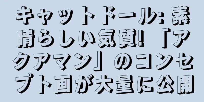 キャットドール: 素晴らしい気質! 「アクアマン」のコンセプト画が大量に公開