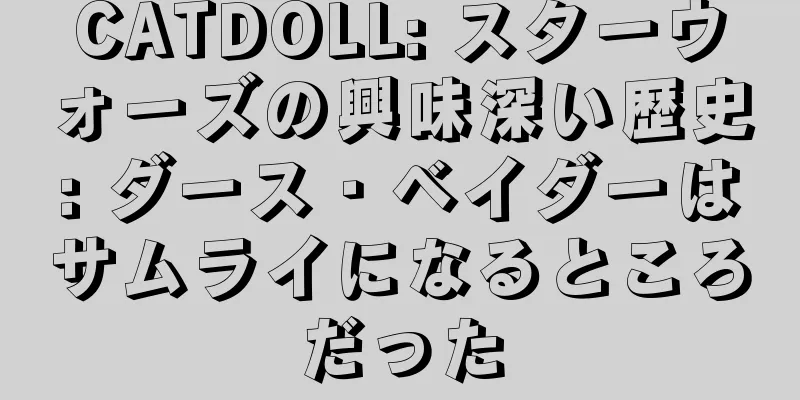 CATDOLL: スターウォーズの興味深い歴史: ダース・ベイダーはサムライになるところだった