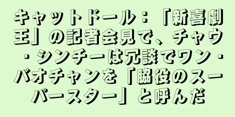 キャットドール：「新喜劇王」の記者会見で、チャウ・シンチーは冗談でワン・バオチャンを「脇役のスーパースター」と呼んだ
