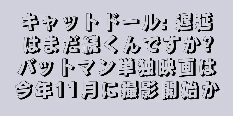 キャットドール: 遅延はまだ続くんですか?バットマン単独映画は今年11月に撮影開始か