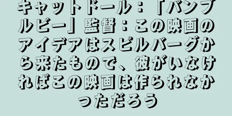 キャットドール：「バンブルビー」監督：この映画のアイデアはスピルバーグから来たもので、彼がいなければこの映画は作られなかっただろう