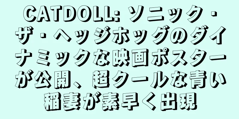 CATDOLL: ソニック・ザ・ヘッジホッグのダイナミックな映画ポスターが公開、超クールな青い稲妻が素早く出現