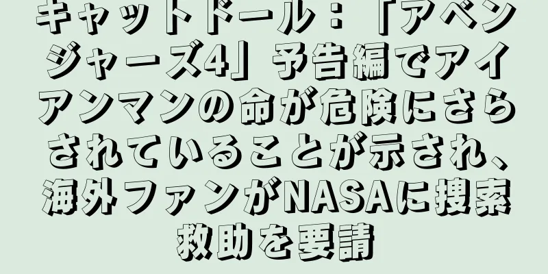 キャットドール：「アベンジャーズ4」予告編でアイアンマンの命が危険にさらされていることが示され、海外ファンがNASAに捜索救助を要請