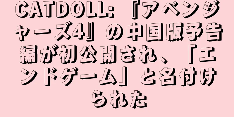 CATDOLL: 『アベンジャーズ4』の中国版予告編が初公開され、「エンドゲーム」と名付けられた