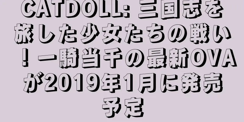 CATDOLL: 三国志を旅した少女たちの戦い！一騎当千の最新OVAが2019年1月に発売予定