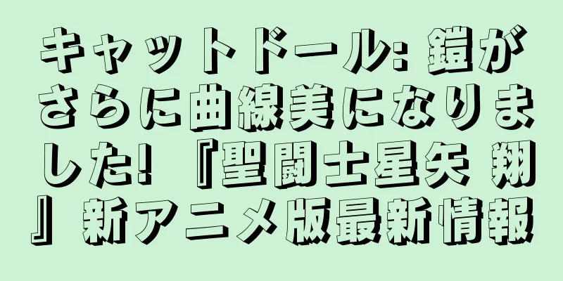 キャットドール: 鎧がさらに曲線美になりました! 『聖闘士星矢 翔』新アニメ版最新情報