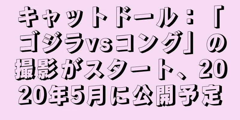 キャットドール：「ゴジラvsコング」の撮影がスタート、2020年5月に公開予定
