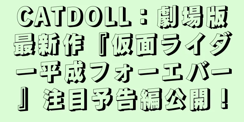 CATDOLL：劇場版最新作『仮面ライダー平成フォーエバー』注目予告編公開！