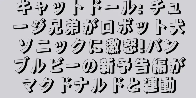 キャットドール: チュージ兄弟がロボット犬ソニックに激怒!バンブルビーの新予告編がマクドナルドと連動