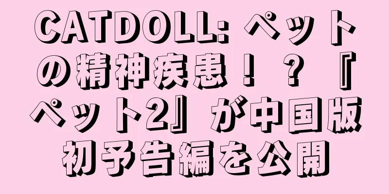 CATDOLL: ペットの精神疾患！ ? 『ペット2』が中国版初予告編を公開