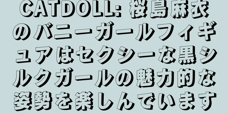 CATDOLL: 桜島麻衣のバニーガールフィギュアはセクシーな黒シルクガールの魅力的な姿勢を楽しんでいます