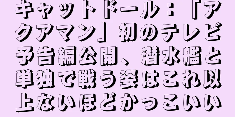 キャットドール：「アクアマン」初のテレビ予告編公開、潜水艦と単独で戦う姿はこれ以上ないほどかっこいい