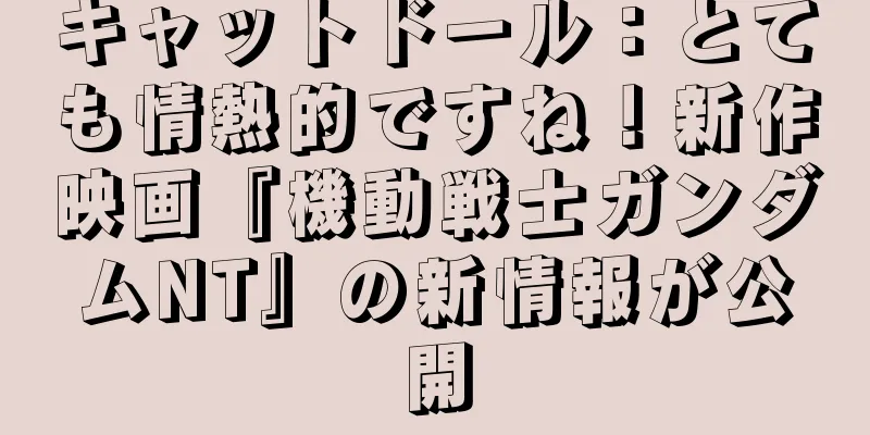 キャットドール：とても情熱的ですね！新作映画『機動戦士ガンダムNT』の新情報が公開