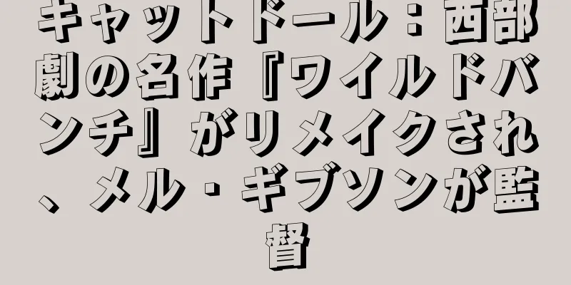 キャットドール：西部劇の名作『ワイルドバンチ』がリメイクされ、メル・ギブソンが監督