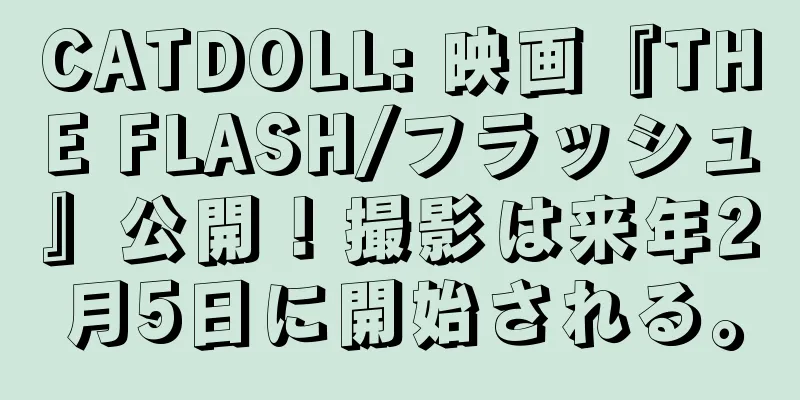 CATDOLL: 映画『THE FLASH/フラッシュ』公開！撮影は来年2月5日に開始される。