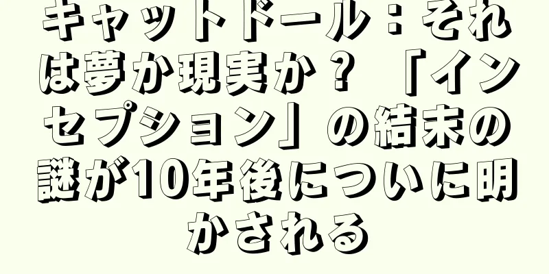 キャットドール：それは夢か現実か？ 「インセプション」の結末の謎が10年後についに明かされる